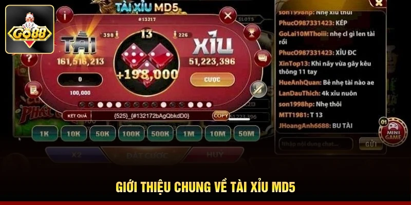 Giới thiệu chung về tài xỉu MD5